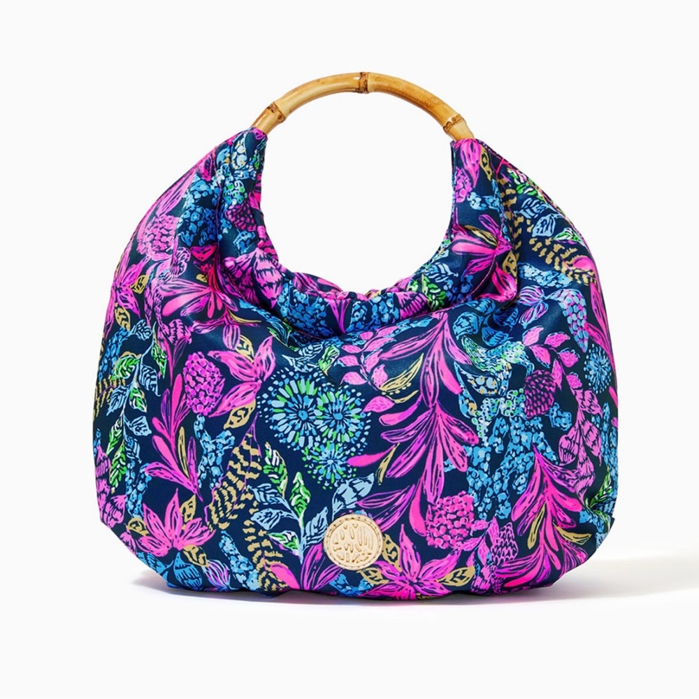Lilly Pulitzer Bamboo Bag GWP Calypso Coast NWOT